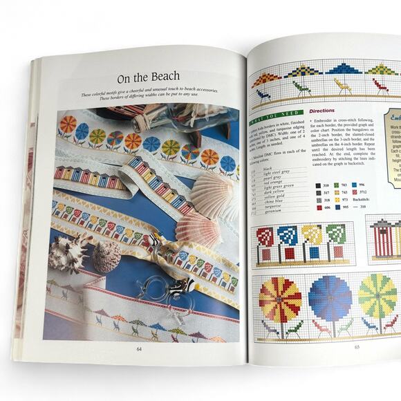 Decorative Cross-Stitch Borders Craft Paperback Sterling Publishing - Picture 5 of 5